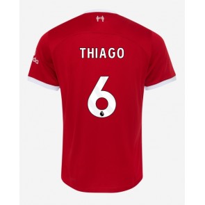 Lacne Muži Futbalové dres Liverpool Thiago Alcantara #6 2023-24 Krátky Rukáv - Domáci